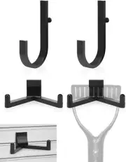 Storage Shed Hooks for Suncast Shed Shelves Accessories - 2 J-Hooks and 2 L-H...