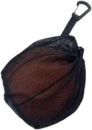 HIDOSNG Mesh Ball Bag, 1 Pcs Single Ball Bag with Zipper Pocket, Clip on Ball Holder