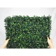 Unbranded Artificial Boxwood Panel 20"x20" UV-Protected Faux Grass Wall Decor