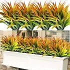 8pcs Artificial Fake Grass Plants Faux Fake Grasses Plastic Plant Greenery Or...