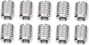Insert Nut, Repairing Reducing M6x1.0 Female and M10x1.5 Male Thread Extension Tool, with Slotted Length 12mm, for Thread Repair, 303 Stainless Steel, Aviation, Automobile,
