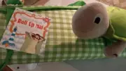 Roll Up Nap Mat Nursery School Daycare Preschool Kindergarten + Pillow Turtle