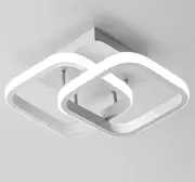 Led Ceiling Light, Modern Ceiling Light 24w 2040lm, White Acrylic Chandelier, Ceiling Lamp For Livin TAO