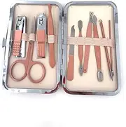 Scissors Nail Clippers Set Dead Skin Pliers Nail Cutting Pliers Pedicure Knife Nail Groove Only Inflammation Nail Manicure Tool,10PC pink