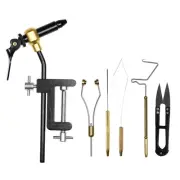 6Pcs/5Pcs Fly Tying Tools Combo Kit Fly Tying Vise Bobbin Holder Threader Needle