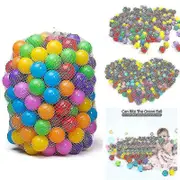 100/200pcs Colorful Plastic Ball Pit Balls Crush Proof Ocean Ball Kids Toy Games 100PCS