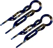 2x Prestige Hair Mechanism Lialys 2x Lialys Hair Small Acetate For Long-lasting 3 Per 2pcs Resin Smooth Per Pack, B