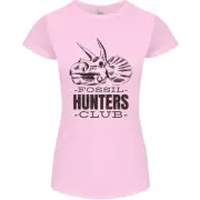 Fossil Hunters Club Paleontology Dinosaurs Womens Petite Cut T-Shirt