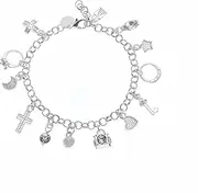 [MAIYIDACK] S925 Silver Thirteen Hanging Pieces Bracelet for Women，Waterproof Dazzling Charms for Every Occasion