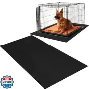 Drydiet PVC Pet Crate Floor Protection Mat 32" x 50" XXL Washable Floor Cover