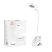 在飛比找momo購物網優惠-【雅格】LED夾燈 5入 環形護眼檯燈(可夾式 桌燈 閱讀燈