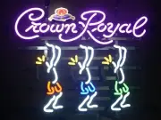 Crown Royal Dancers Neon Sign 17"x14" Lamp Light Room Show Gift Party Decor EM