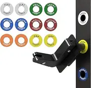 Mikolo Power Squat Rack Magnetic Position Markers Reminders Label for Home Gym & Garage Gyms, Squat Rack Magnets identifier Rings for Power Rack J-Cup (Inner Circle Diameter 1.1inch)