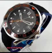 41mm sterile black dial GMT sapphire glass date Mechanical automatic mens watch