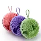 Lotus Shape Shampoo Brush Silicone Exfoliating Brush Bath Scalp Massager Spa