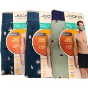 Nwt (3) Jockey Mens Large 36-38" Modal Stretch Boxer Briefs Ultra Soft New Htf