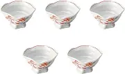 Set of 5 Aka-e Mankyaku Katsuri Katai Platform, 5.7 x 5.3 x 3.3 inches (14.5 x 13.5 x 8 cm) | Set Monohonpo