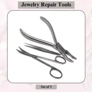 Curved Pliers With Sharp Scissors Precision Tweezers For Detailed Jewelry Work