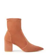 STUART 75 BLOCK STRETCH BOOTIE in CAPPUCINO for Women