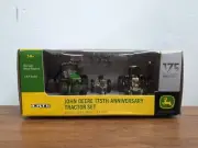 1/64 Ertl Farm Toy John Deere 175th Anniversary Tractor Set Gold And Silver