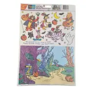 Create A Cling Pooh & Friends Static Window Clings Decorations Halloween