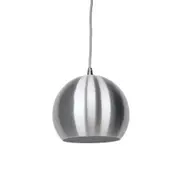 Ines Modern Spherical Cord Drop Metal Pendant Light Lamp - Aluminium.