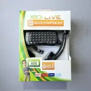 Xbox 360 Starter Kit - Chatpad, Headset, 12 Month Live Gold + 400 Pts NEW SEALED