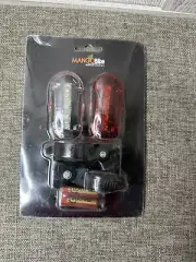 Mango Bike Bicycle Bright LED White Head and Red Rear Light Set JY366F JY366T