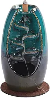 Ceramic Waterfall Backflow Waterfall Smoke Backflow Incense Burner Home Decor,Bedroom and Living Room Aromatherapy Decoration