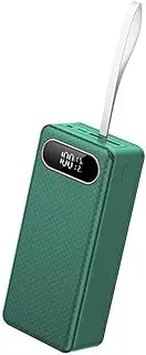 WAZIJ 18650 Battery Power Bank Case QC3.0 15W PD Quick Charge 21x18650 Battery Storage Box 15W Wireless Charge Shell Green