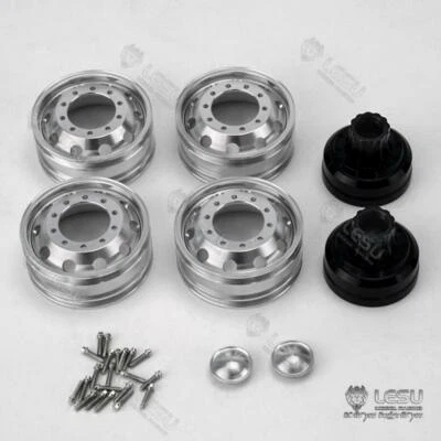 LESU Metal Rear Wheel Hub W-2052 1/14 DIY for Tamiya Tractor Truck Model Car