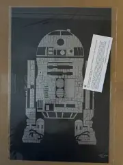Star Wars limited word art print: A Long Time Ago R2-D2 by TEKST LE 6/100 13x20