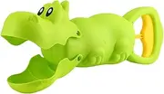 Oshhni Sand Grabber Sandbox Toy Easy to Carry Portable Fun Cute Beach Toy Sand Digger for Birthday Gift Girls Boys Children Backyard, Hippo Green
