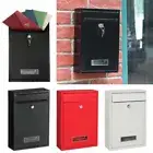 Mailbox With Keys Lockable Wall Mounted Post Box Letterbox Mail Box Postbox