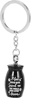 Pet Urn Key Chain Pendant Urn Container for Ashes with Key Ring Memorial Keepsake for