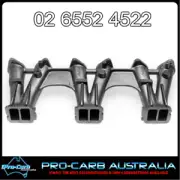 HOLDEN 202 12 PORT 202 BLUE & BLACK 3 x 45 DCOE WEBER REDLINE MANIFOLD 12-3131