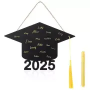 Clabby Graduation Signature Picture Frame Class of 2025 Grad Cap with Gold Ta...