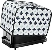 Grey Arrow Print 2 Slice Toaster Cover Fingerprint Bread Maker Protectors,Kitchen Small Appliance Dust Cover