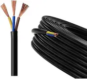 3-Conductor Multi-core Soft Cable (optional Length) PVC Sheathed Flexible Cable Pure Copper Core Household Power Cable Multi-core Signal Control Cable For Household Appliances, Batteries, Etc(1mm²,100