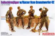 DML6373 1:35 Dragon Fallschirmjager 8cm Gr.W.42 Mortar Team (4 Figure Set)