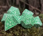 Forest Dice Set: Tundra - 7 Piece Tabletop Polyhedral 5e Gaming DND RPG Dice Set