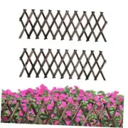 PCS Expandable Garden Trellis Wooden Lattice Fence Wall Panel 12" x 75" 2