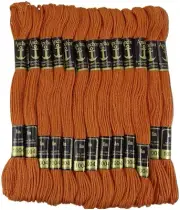 Anchor Stranded Cotton Thread for Cross Stitch/ Embroidery Color- Orange 1004