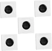 ANDRESLAD 5pcs Threaded Socket Cable Management Plate - Pass Through Wall Plate Covers for Speaker Wires and Power Cords