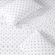 100% Organic Washed Cotton Sheet Set - Polka Dot Black