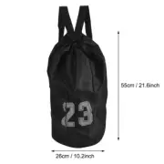 (Black)Basketball Football Soccer Training Exercising Mesh Backpack MU