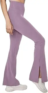 [AEIKINISIS] Women Flare Leggings, Bell Bottom Yoga Pants, High-Waisted Tummy Control, Wide Legging