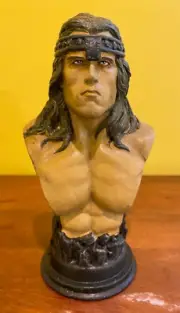 HANDMADE Arnold Schwarzenegger BUST Conan The Barbarian SCULPTURE Statue Figure
