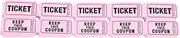 FOYTOKI Raffle Ticket Sheets Game 100pcs Universal Event Accessory