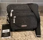 BAGGALLINI Let's Escape RFID Crossbody LEC741B0002 Cheetah Black MSRP $68